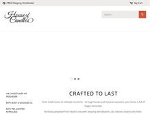 Tablet Screenshot of houseofcandles.com.au